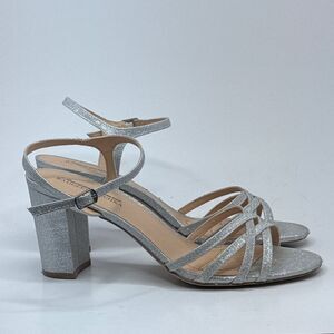 Badgley Mischka Women's American Glamor Silver Special Occasion Shoes Size 9.5